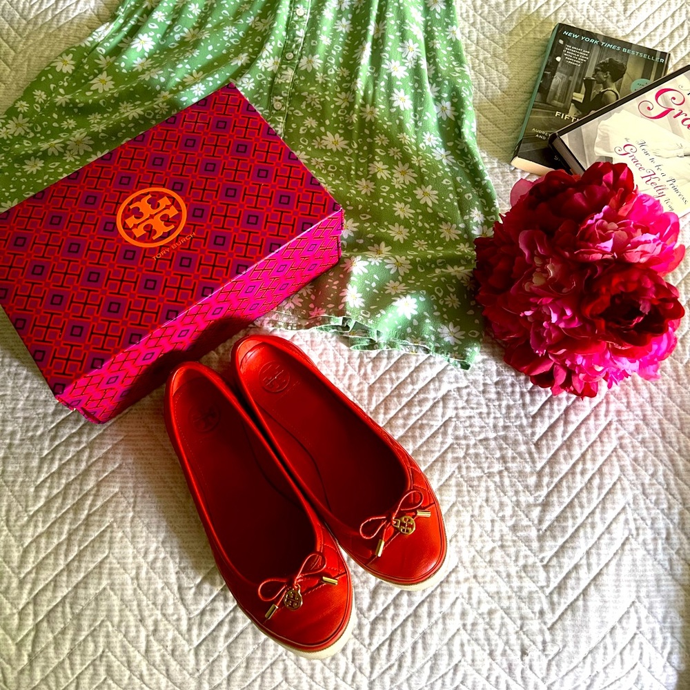 Tory Burch flats, gently loved condition